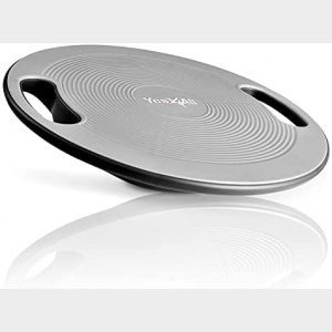Yes4All Plastic Wobble Balance Board - Round Balance Trainer Board, Wobble Board for Physical Therapy/Balance Board for Standing Desk, Core Training, Home Gym Workout