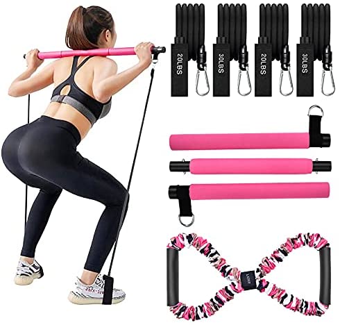 LADER Pilates Bar Kit with Resistance...