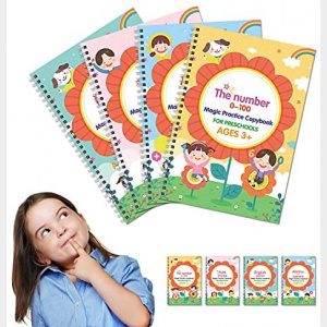 Magic Practice Copybook For Kids Handwriting Practice Drawing Book Calligraphy Pens Set For Education Supplies Preschool Workbooks Age 3-5 (Extra Large)