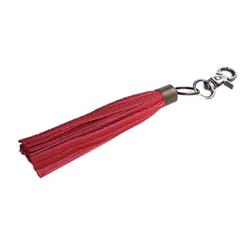 Women’s Leather Tassel Key...