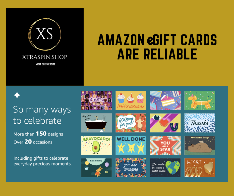 Amazon eGift Are Cards Reliable, and they can be personalized