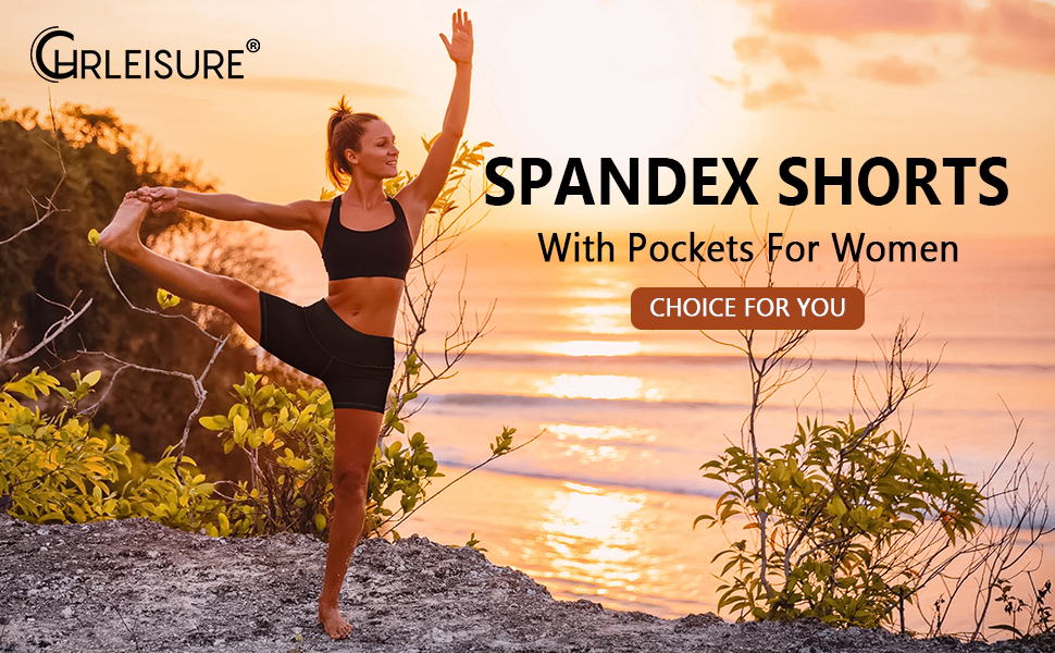Image of Chrleisure Spandex Shorts, is known as the best yoga shorts