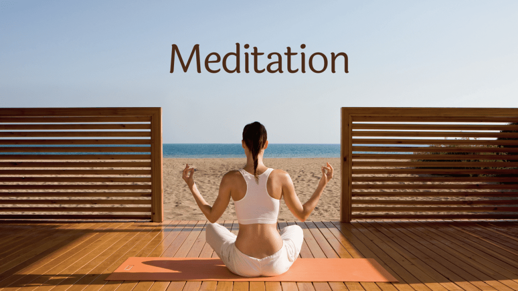 This image beautifully captures the transformative power of meditation. As we focus our minds during meditation, we cultivate inner peace and well-being, which can have a profound impact on our skin health. By reducing stress and promoting relaxation, meditation can contribute to clearer, more radiant skin.